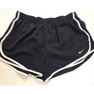 Nike Womens Sz XL Tempo Running Shorts Dri fit Inner Panty Black Athleisure